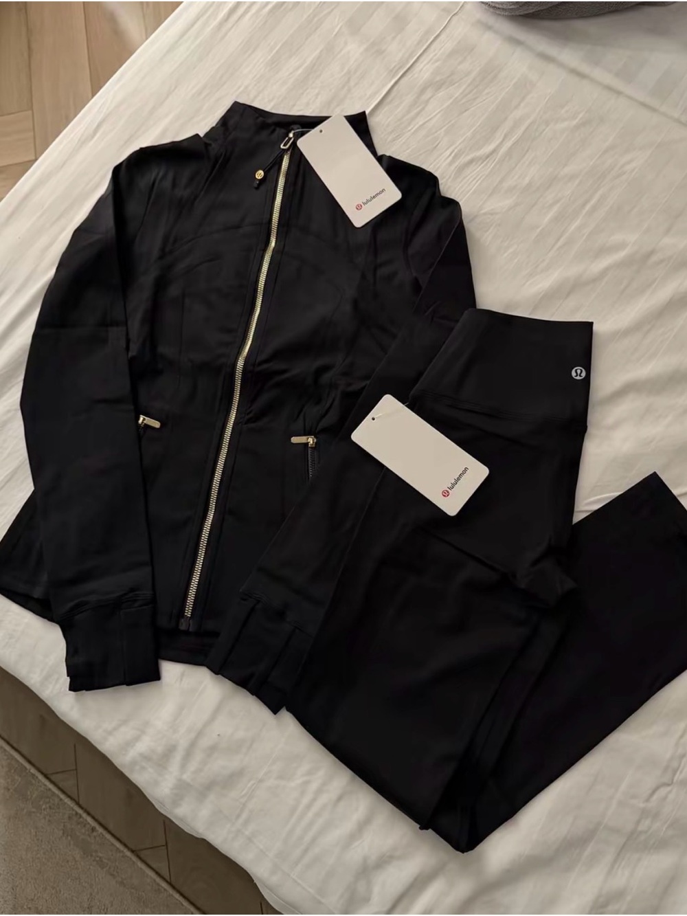 lululemon athletica Black Zip Jacket and High-Rise Leggings Set - Picture 4 of 4